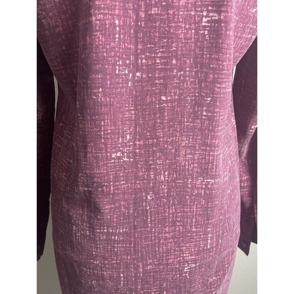 J. Jill 100% Silk Burgundy Knee Length Shift Dress Size XS (0/2) - Picture 3 of 9